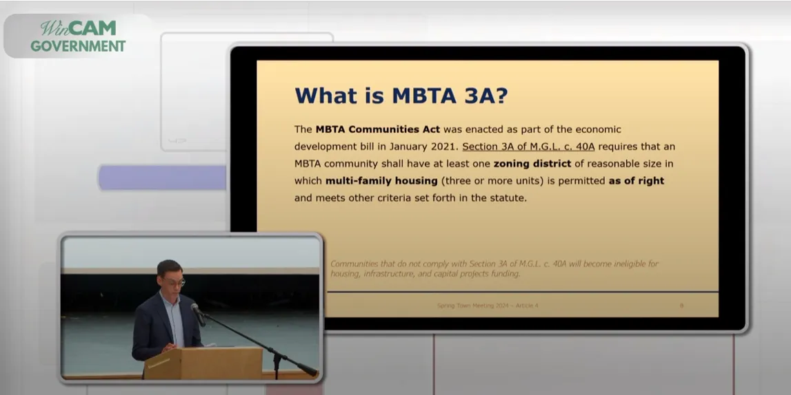 Town Meeting votes to adopt MBTA Overlay District