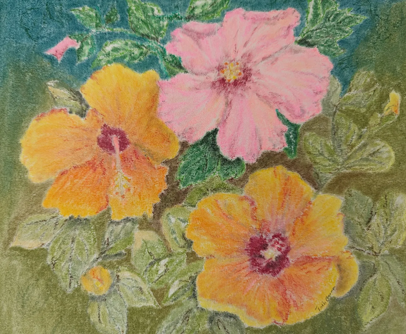 Pastel exhibit with floral theme featured at Winchester Public Library in September