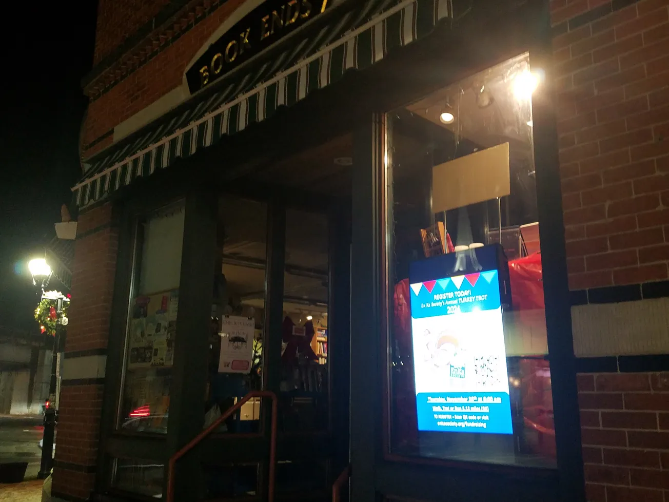 Winchester Chamber of Commerce screen displays upcoming events