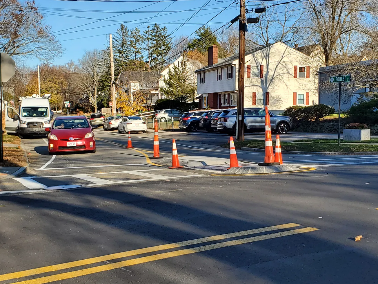 Cross and Forest intersection is calmer thanks to improvements