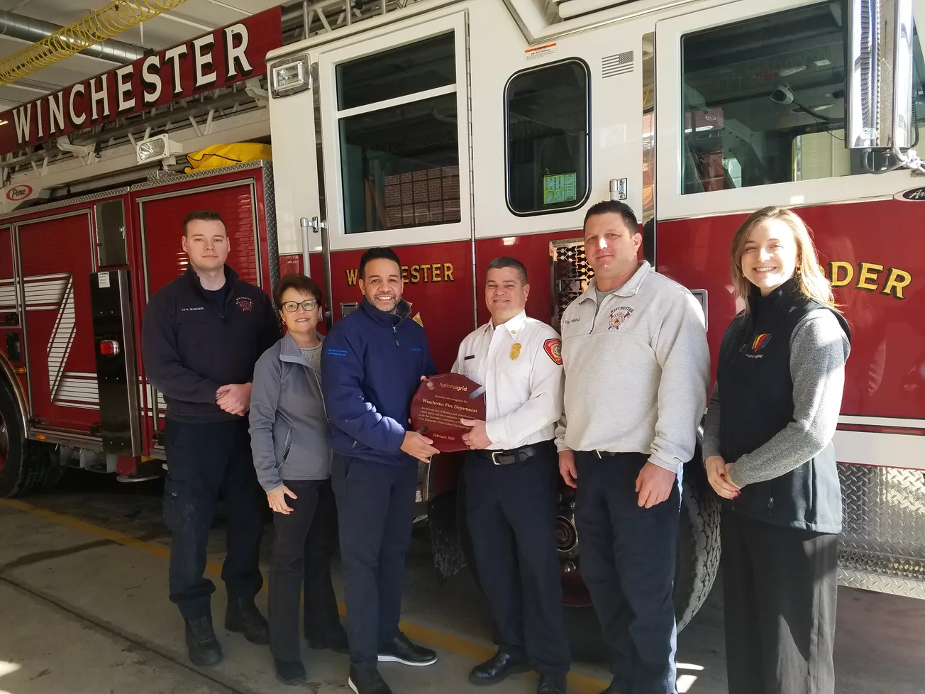 Winchester FD receives recognition for electrical, gas training