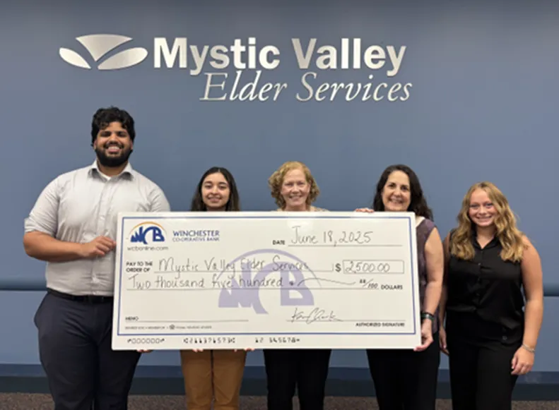 Winchester Co-op Bank donates to Mystic Valley Elder Services