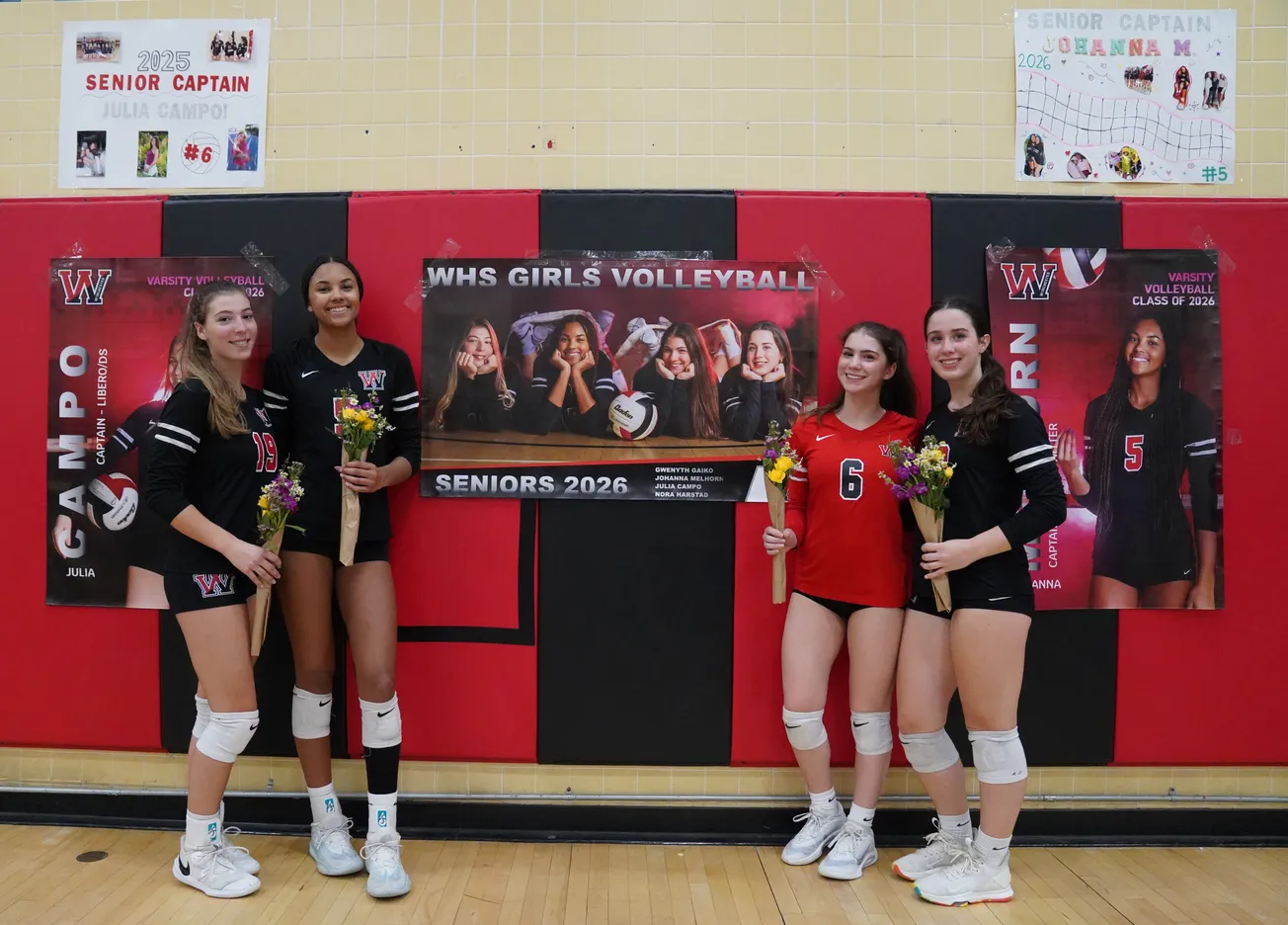 WHS volleyball christens new gym with dominating win over North Andover to begin postseason