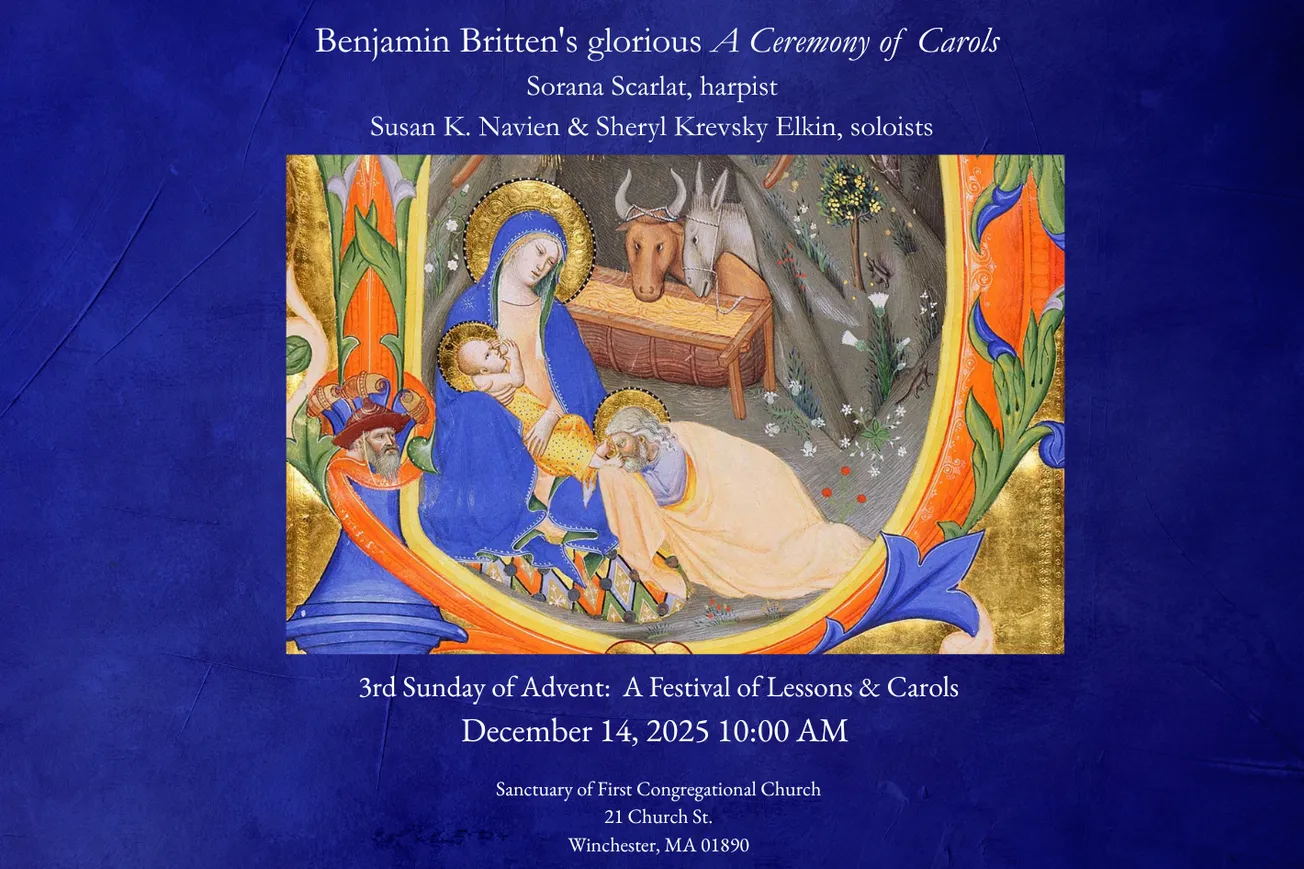 First Congregational Church in Winchester, UCC to hold Festival of Lessons & Carols