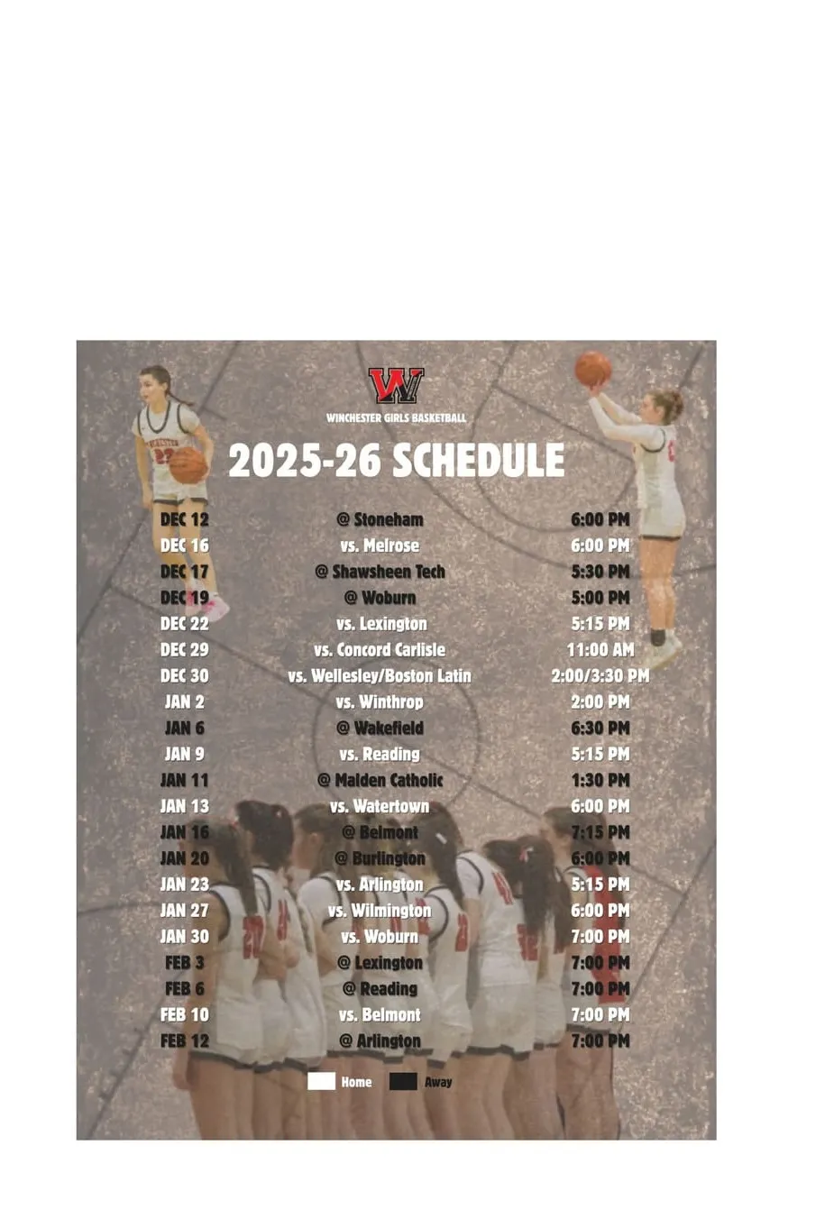 A confident Winchester High girls basketball team takes two of three to begin new season