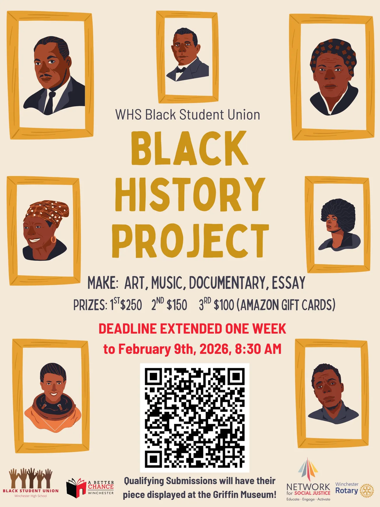 Winchester Black History Contest extended to Feb. 9, celebration rescheduled to Feb. 25